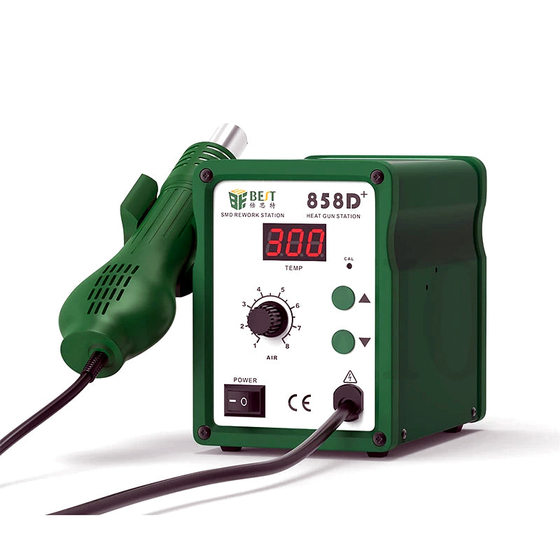 BST-858D High Quality Soldering Desoldering Hot Air Gun Rework Station For Mobile Repair 110V
