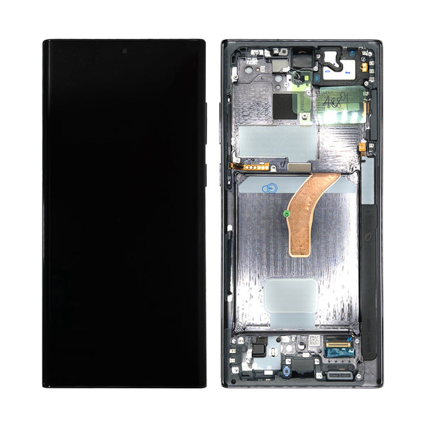 OLED Screen and Digitizer Assembly With Frame For Samsung Galaxy S22 Ultra 5G S908 S908U S908W