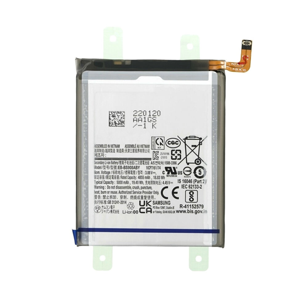 Replacement Battery for Samsung Galaxy S22 Ultra 5G EB-BS908ABY (Certified)