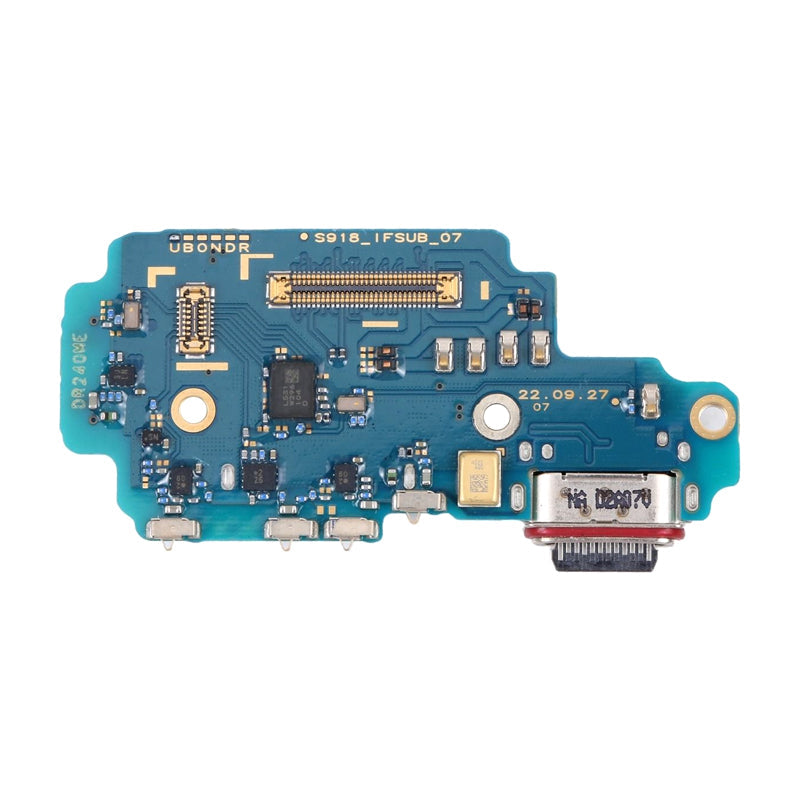 Charging Port Assembly With Sim Reader for Samsung Galaxy S23 Ultra 5G (North American Version) S918U S918W (Certified)